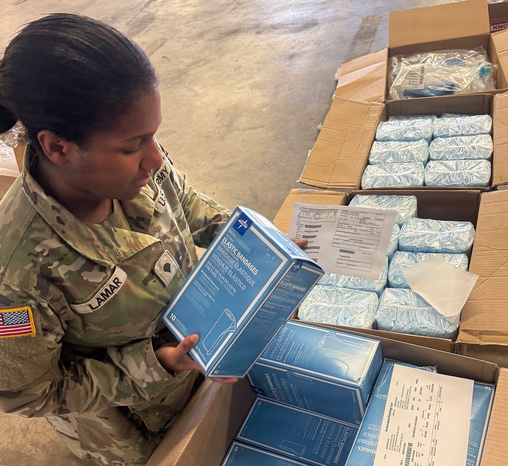 Pulling medical supplies
