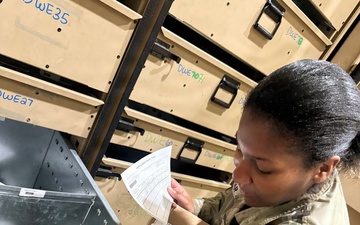 Preparing a shipment of medical supplies