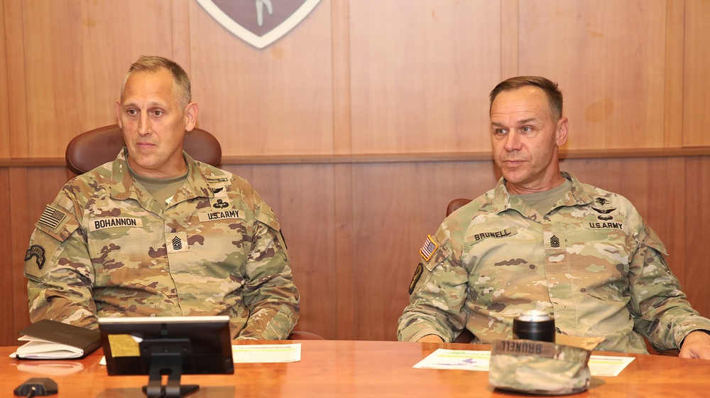 Incoming V Corps Command Sgt. Maj. visits the 68th Theater Medical Command