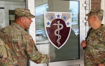 Incoming V Corps Command Sgt. Maj. visits the 68th Theater Medical Command