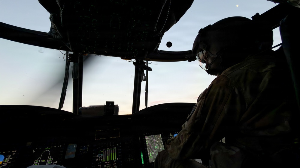 SCARNG Chinook supports special operations freefall training