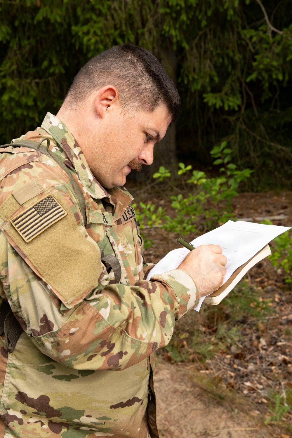 U.S., Romanian and Croatian forces conduct land navigation training in Poland