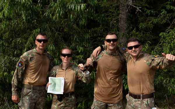U.S., Romanian and Croatian forces conduct land navigation training in Poland
