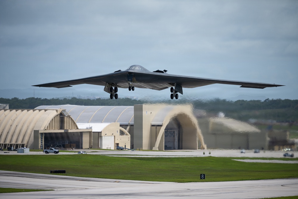 B-2 Spirit soars into the Pacific for Exercise Valiant Shield 2026