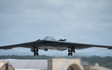 B-2 Spirit soars into the Pacific for Exercise Valiant Shield 2026