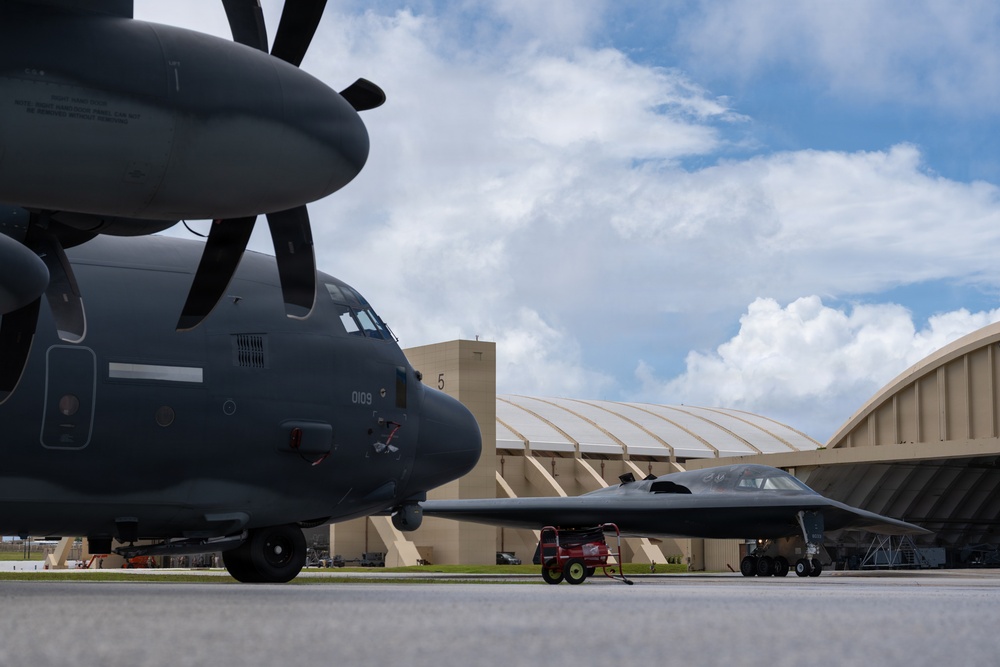 B-2 Spirit soars into the Pacific for Exercise Valiant Shield 2026