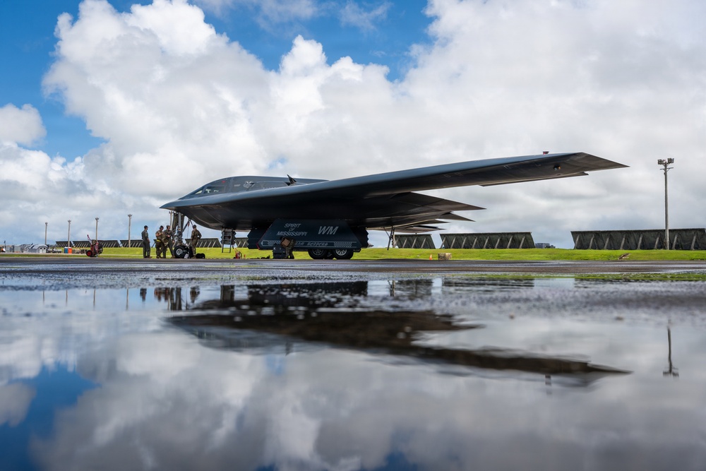 B-2 Spirit soars into the Pacific for Exercise Valiant Shield 2026