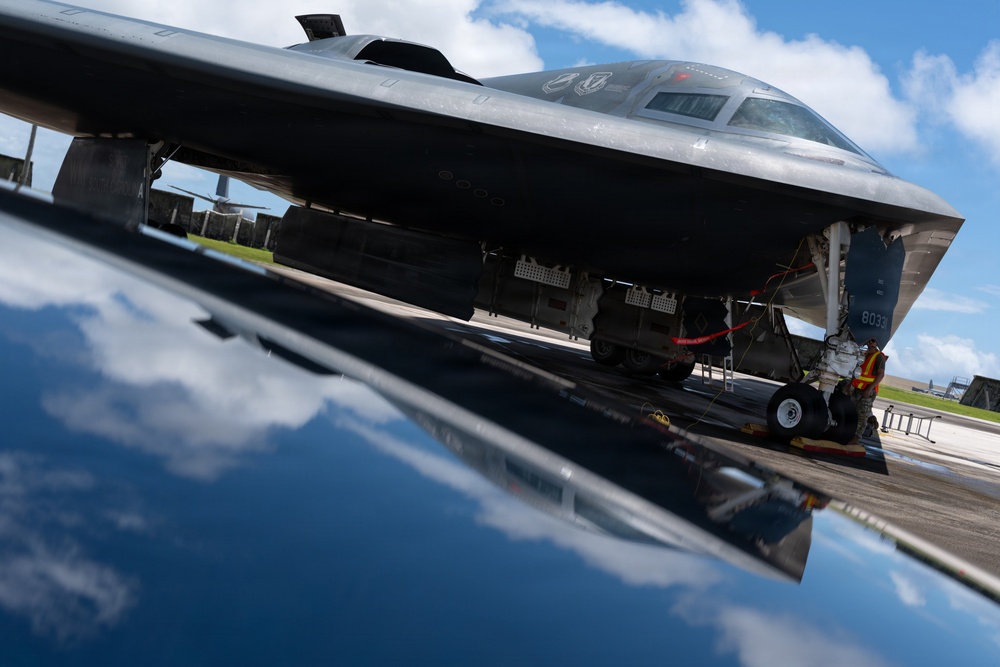 B-2 Spirit soars into the Pacific for Exercise Valiant Shield 2026