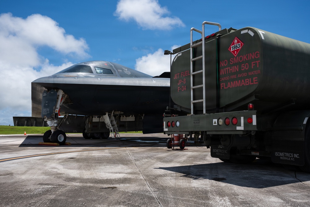 B-2 Spirit soars into the Pacific for Exercise Valiant Shield 2026