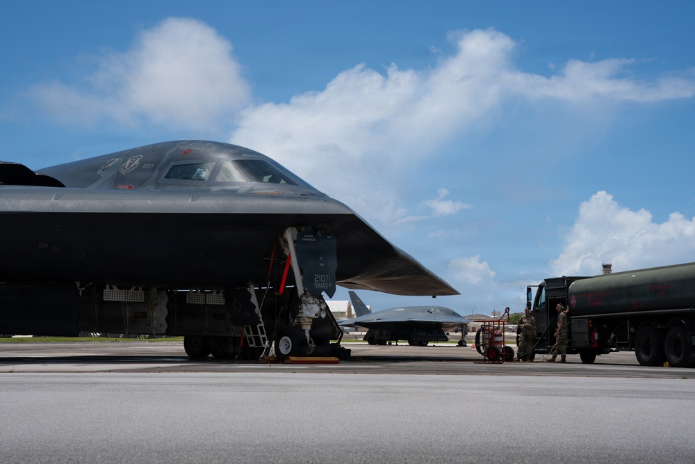 B-2 Spirit soars into the Pacific for Exercise Valiant Shield 2026