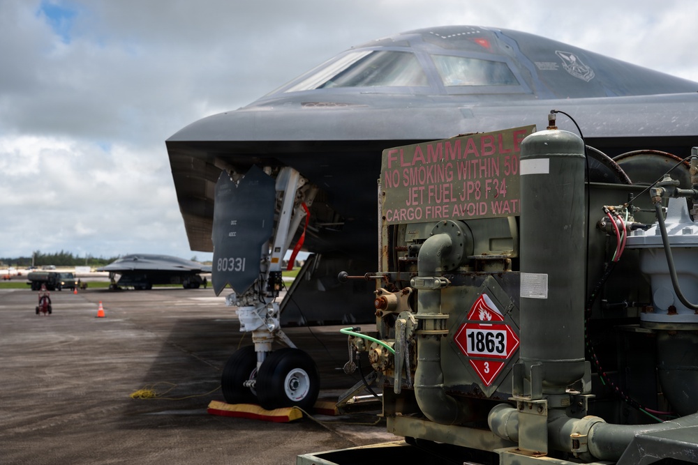B-2 Spirit soars into the Pacific for Exercise Valiant Shield 2026