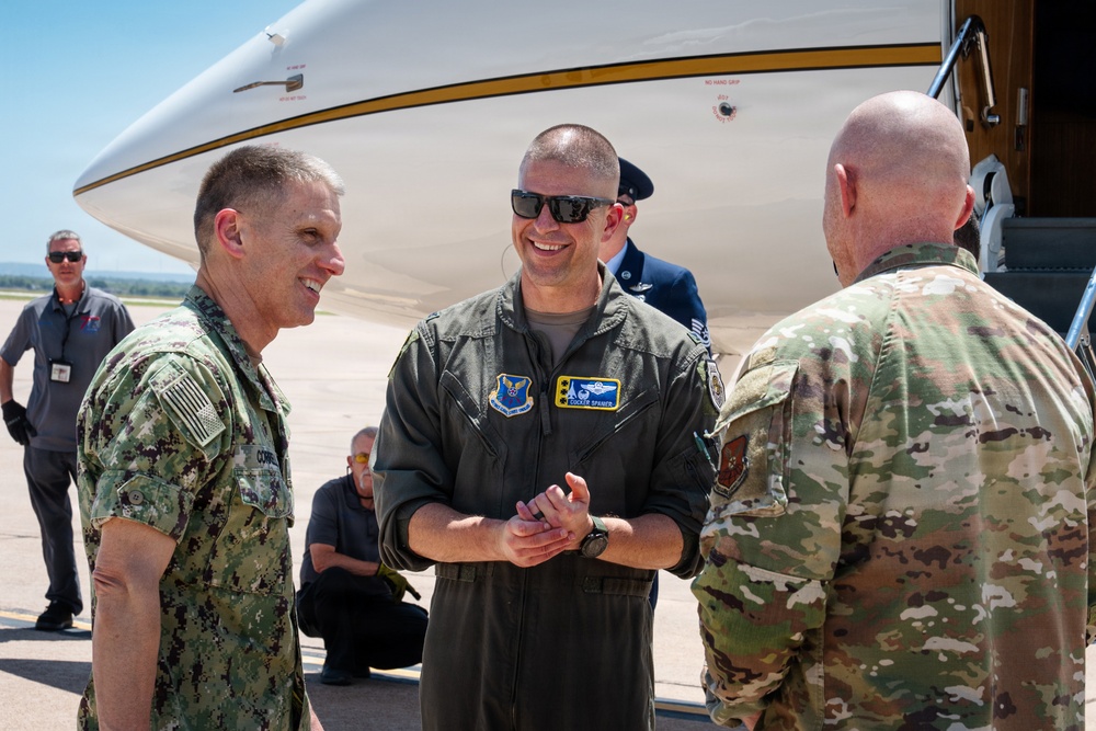 USSTRATCOM commander tours Dyess AFB, highlights global strike readiness