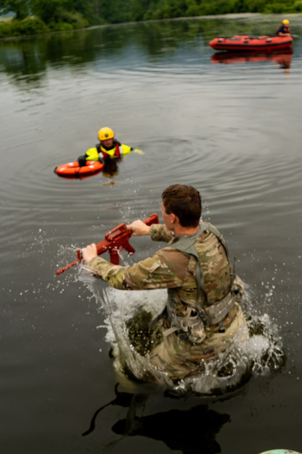 RSAP Soldiers Dive Into Water Survival Training