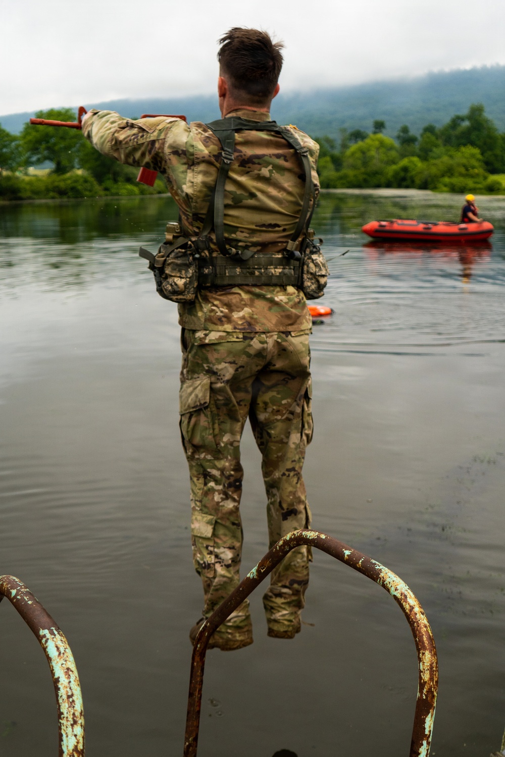 RSAP Soldiers Dive Into Water Survival Training