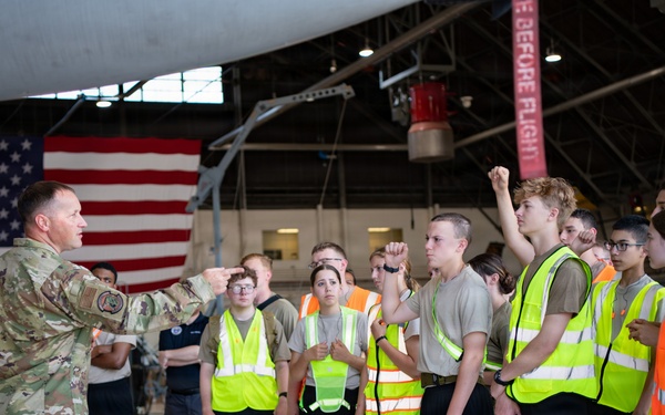 Indiana Wing Civil Air Patrol encampment visits 122nd Fighter Wing