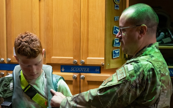 Indiana Wing Civil Air Patrol encampment visits 122nd Fighter Wing
