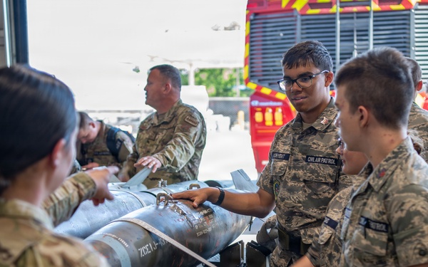 Indiana Wing Civil Air Patrol encampment visits 122nd Fighter Wing