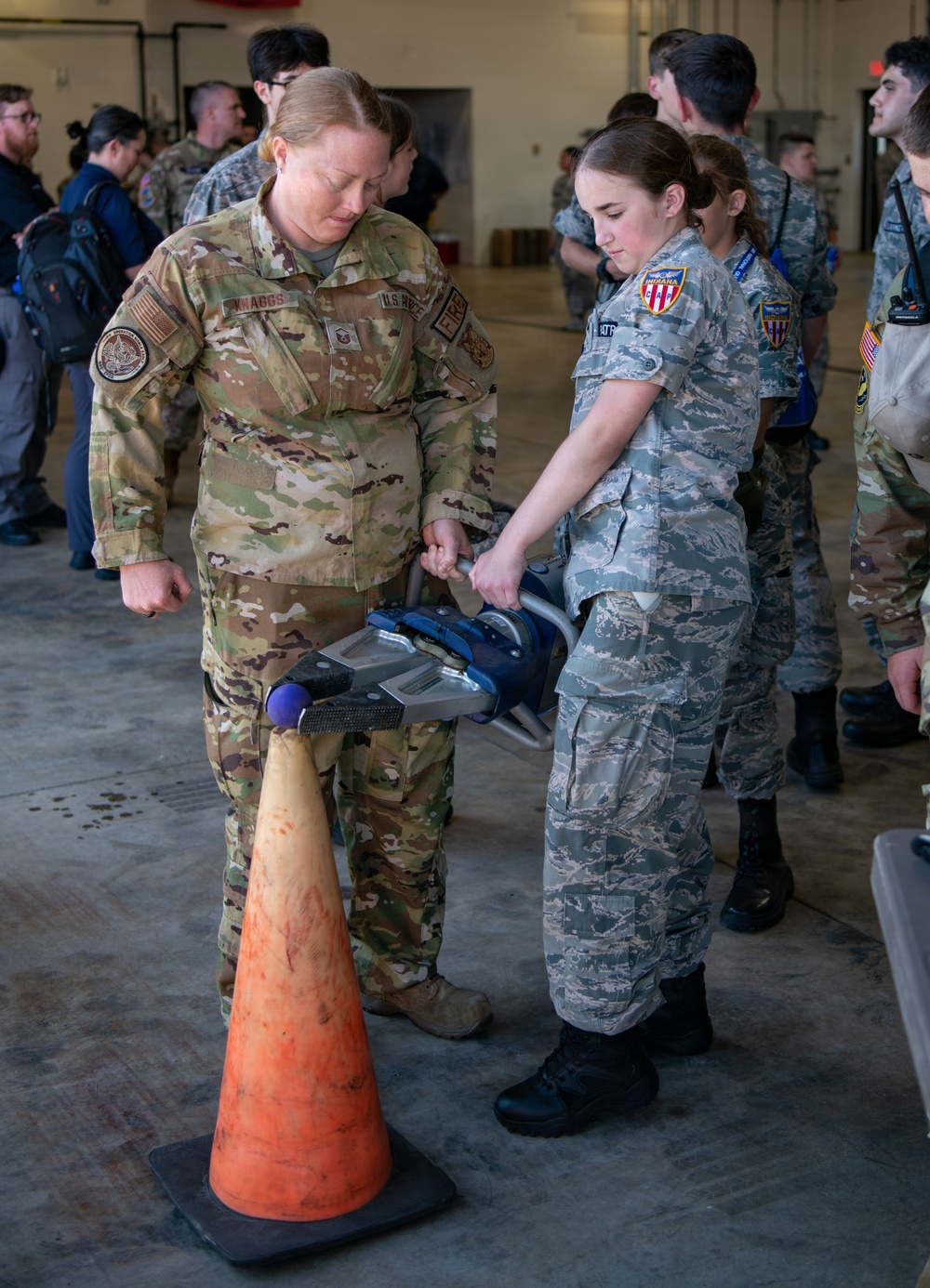 Indiana Wing Civil Air Patrol encampment visits 122nd Fighter Wing