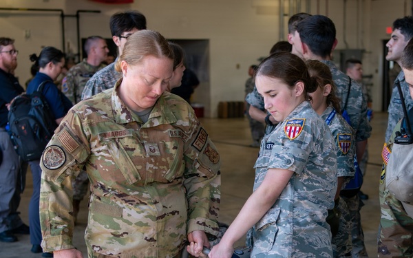 Indiana Wing Civil Air Patrol encampment visits 122nd Fighter Wing