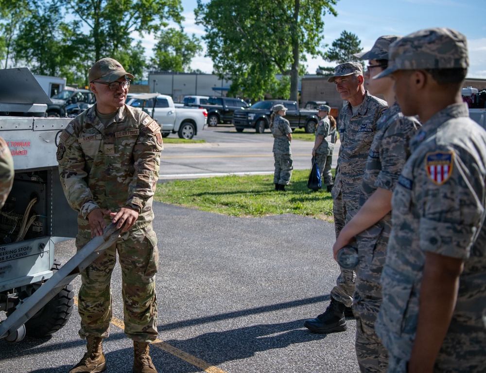 Indiana Wing Civil Air Patrol encampment visits 122nd Fighter Wing