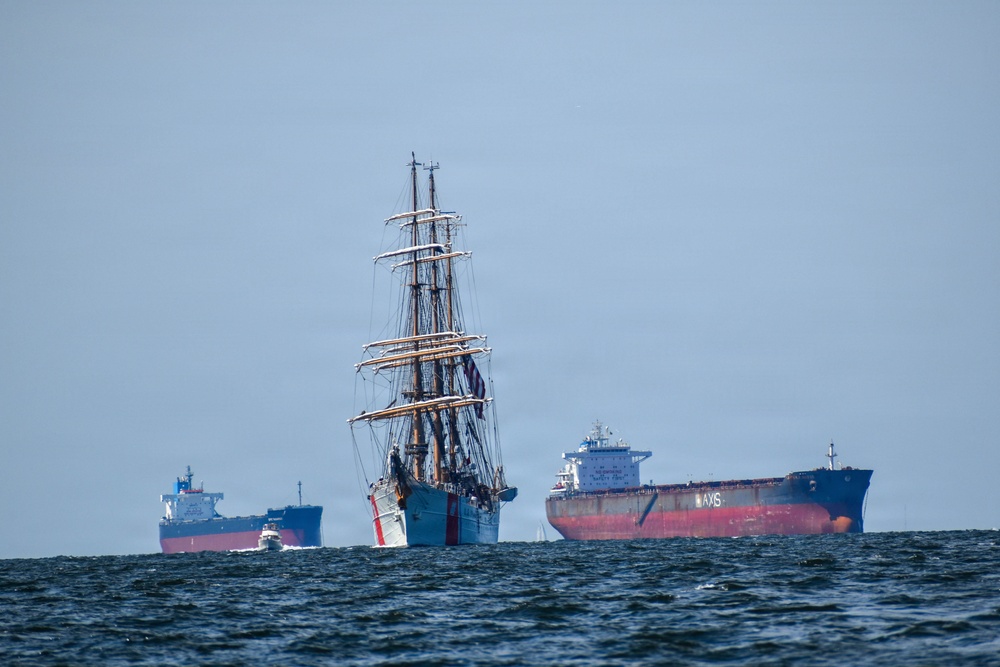 USCGC Eagle arrives in Baltimore Harbor