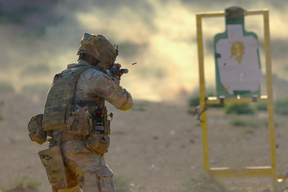 U.S. Army Soldiers Conduct Operations in the Middle East