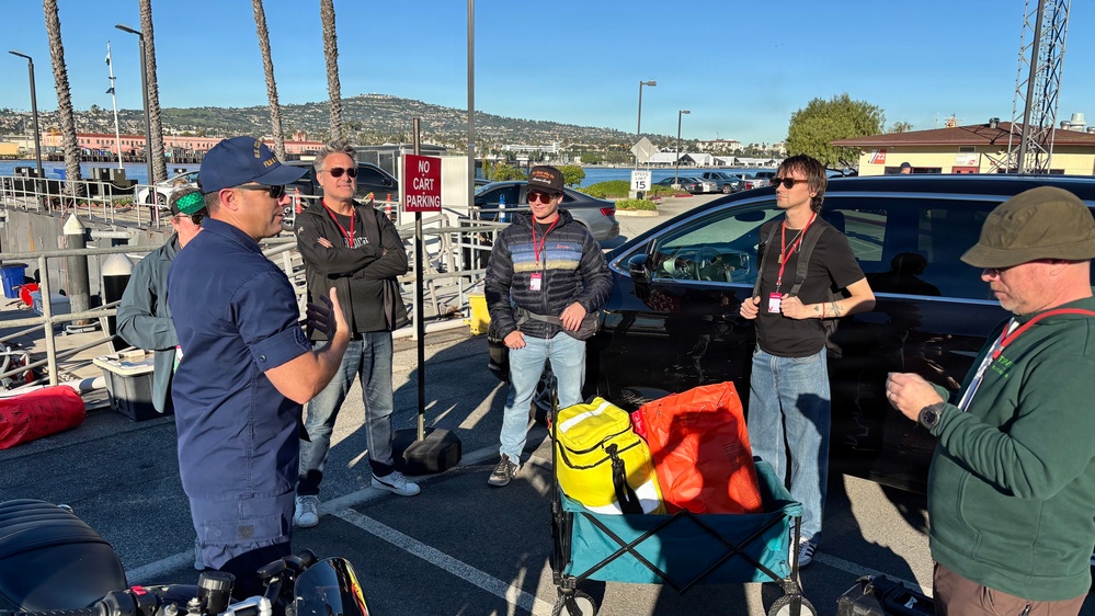 Coast Guard Film, Television, &amp; Author Liaison Office support production of an episode of Storage Wars, with Station Los Angeles-Long Beach