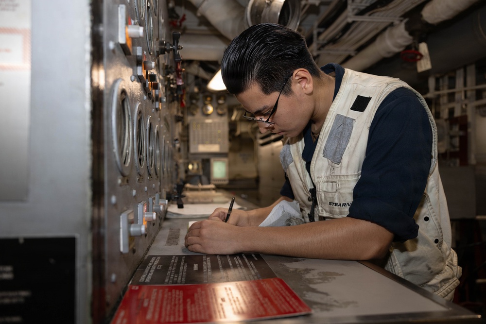 USS George H.W. Bush Sailors Stand the Watch