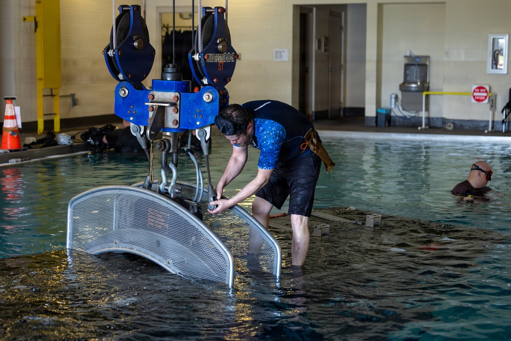 Camp Lejeune Fields New Modular Underwater Egress Trainer