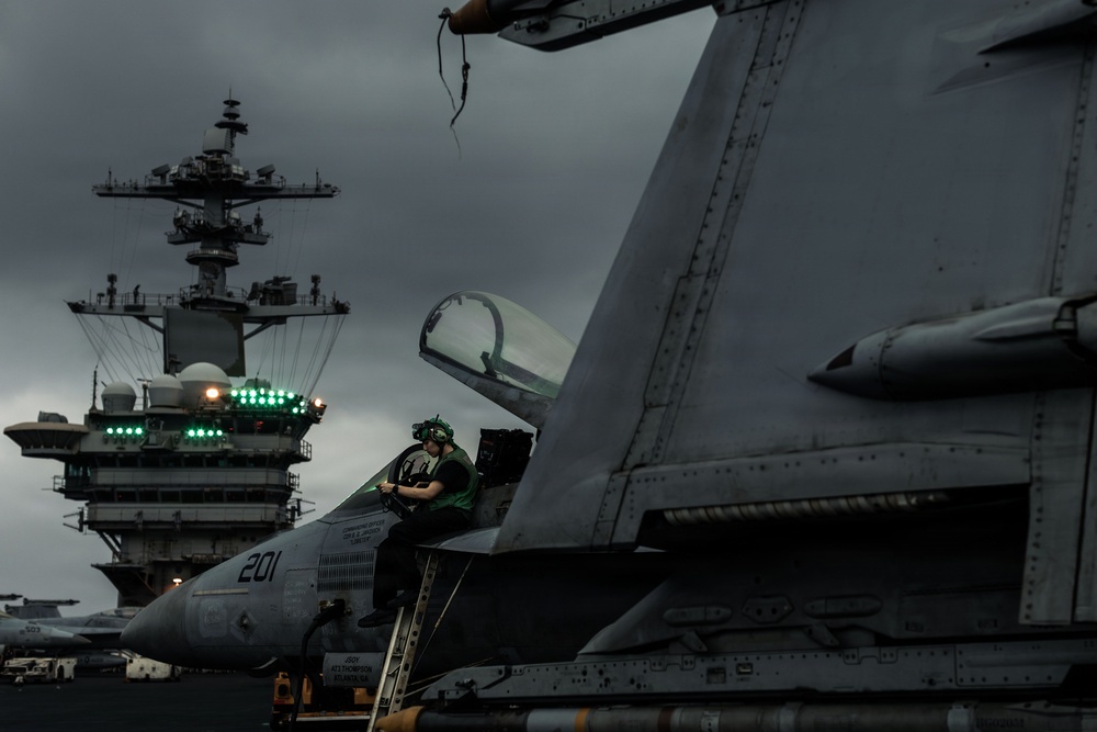 Abraham Lincoln Conducts Operations