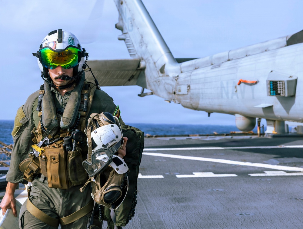 Milius Conducts Flight Operations