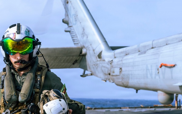 Milius Conducts Flight Operations