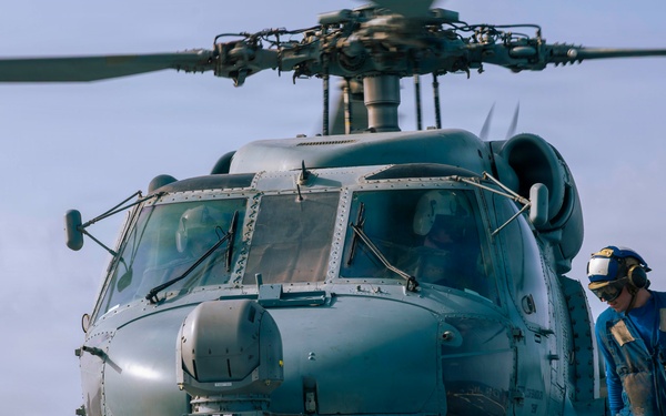 Milius Conducts Flight Operations