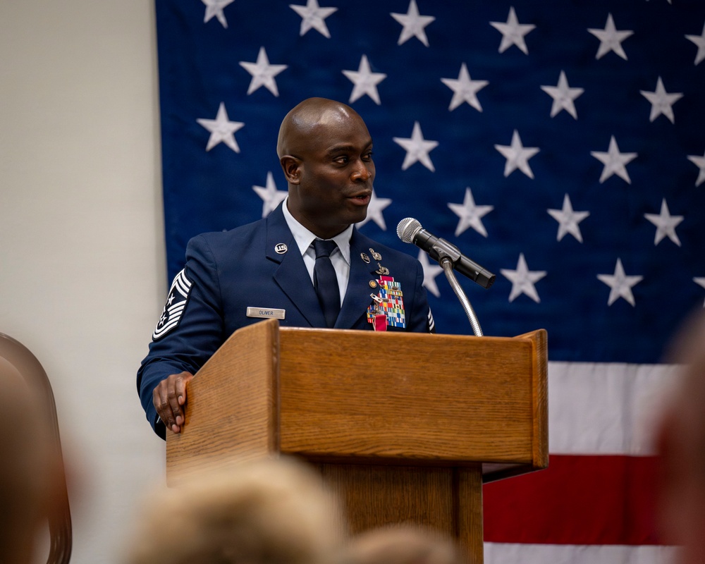 Chief Master Sergeant Ralph Oliver retirement ceremony