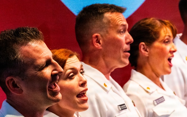 The United States Navy Band performs their Concert on the Avenue at the Navy Memorial