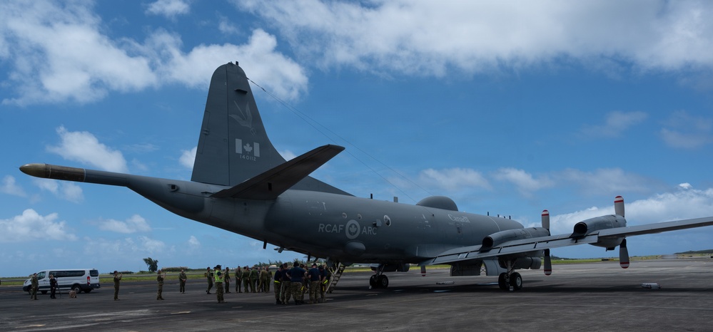 Canadian CP-140 Aurora arrives for RIMPAC 2026