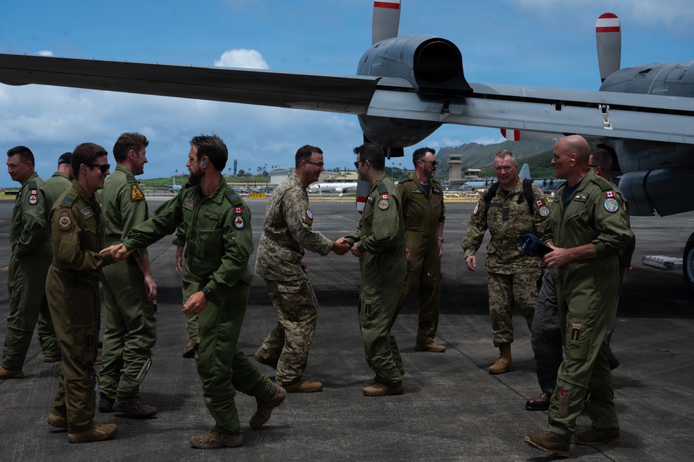 Canadian CP-140 Aurora arrives for RIMPAC 2026
