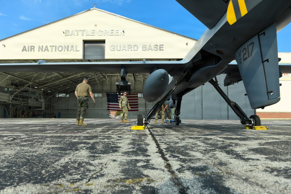 MQ-9 Reaper arrives at Battle Creek ANGB