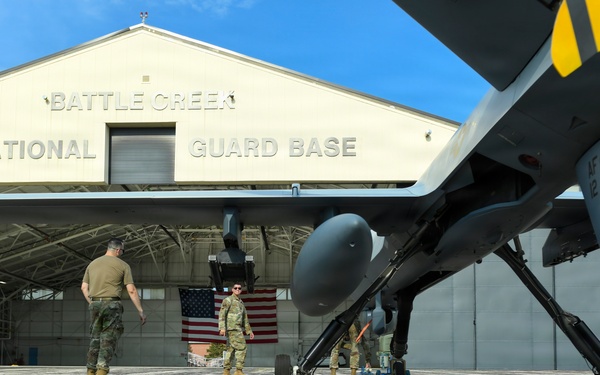 MQ-9 Reaper arrives at Battle Creek ANGB