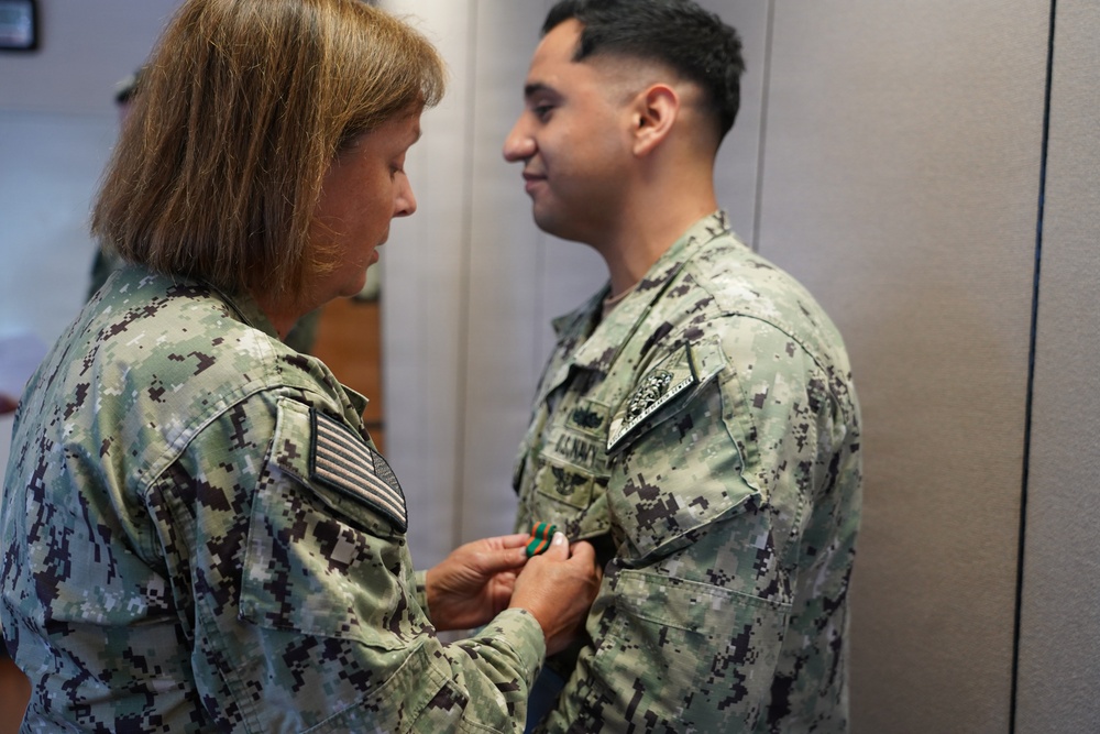 NHRC Hospital Corpsman receives Navy and Marine Corps Achievement Medal