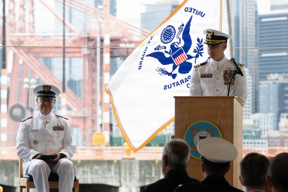 USCGC Polar Star holds a change-of-command ceremony