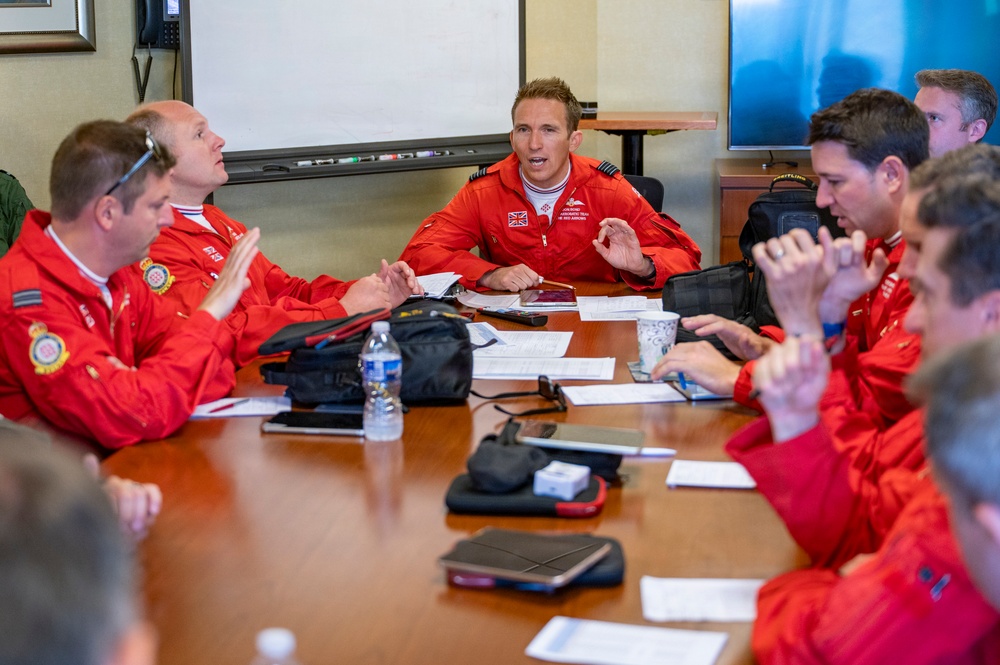 Royal Air Force Red Arrows visit Andrews
