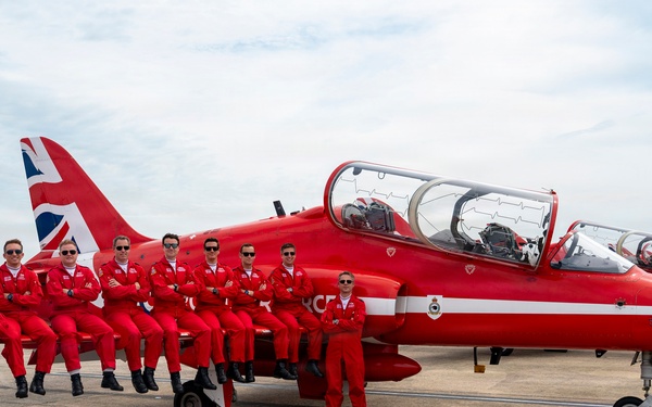 Royal Air Force Red Arrows visit Andrews