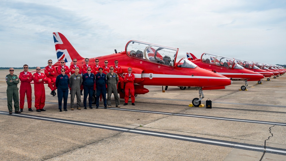 Royal Air Force Red Arrows visit Andrews