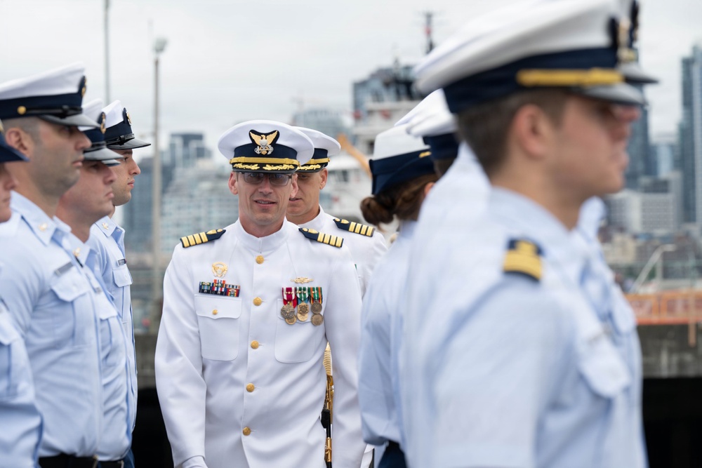 USCGC Polar Star holds a change-of-command ceremony