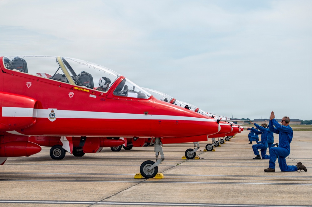 Royal Air Force Red Arrows visit Andrews