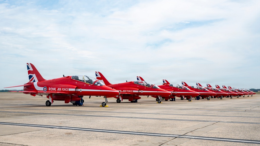 Royal Air Force Red Arrows visit Andrews