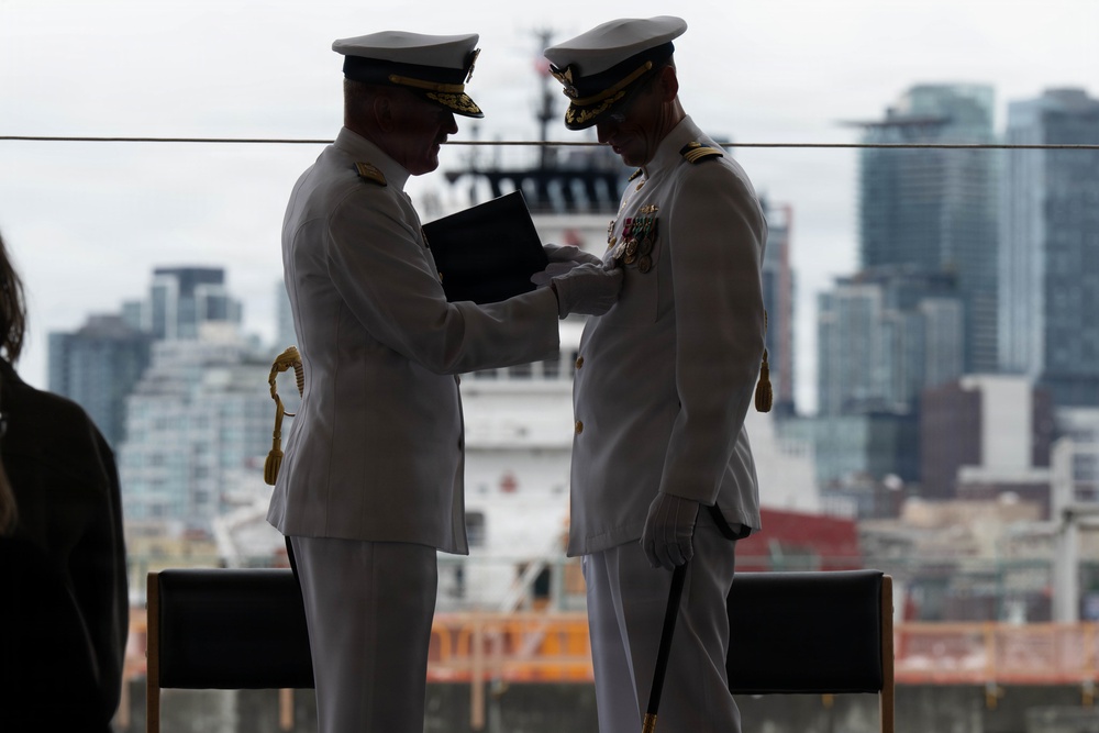 USCGC Polar Star holds a change-of-command ceremony