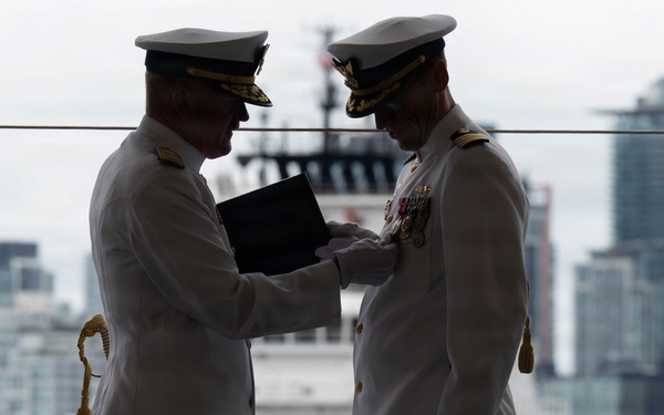 USCGC Polar Star holds a change-of-command ceremony