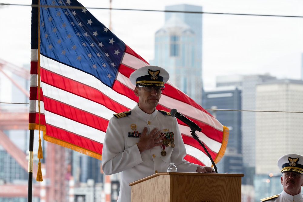 USCGC Polar Star holds a change-of-command ceremony